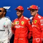 1. Lewis Hamilton (Mercedes AMG F1), Sebastian Vettel (Ferrari) as pole sitter, and Charles Leclerc (Ferrari) - Top Three Qualifiers