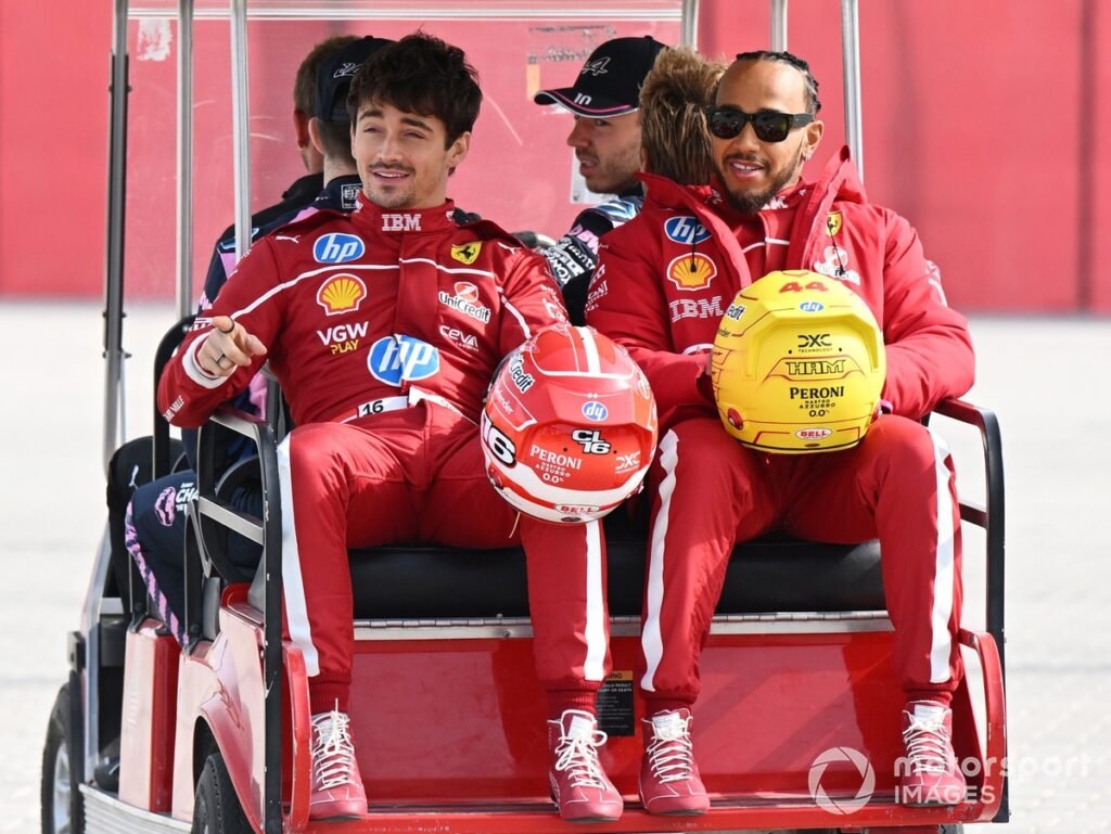 Lewis Hamilton, Ferrari vs Charles Leclerc, Ferrari