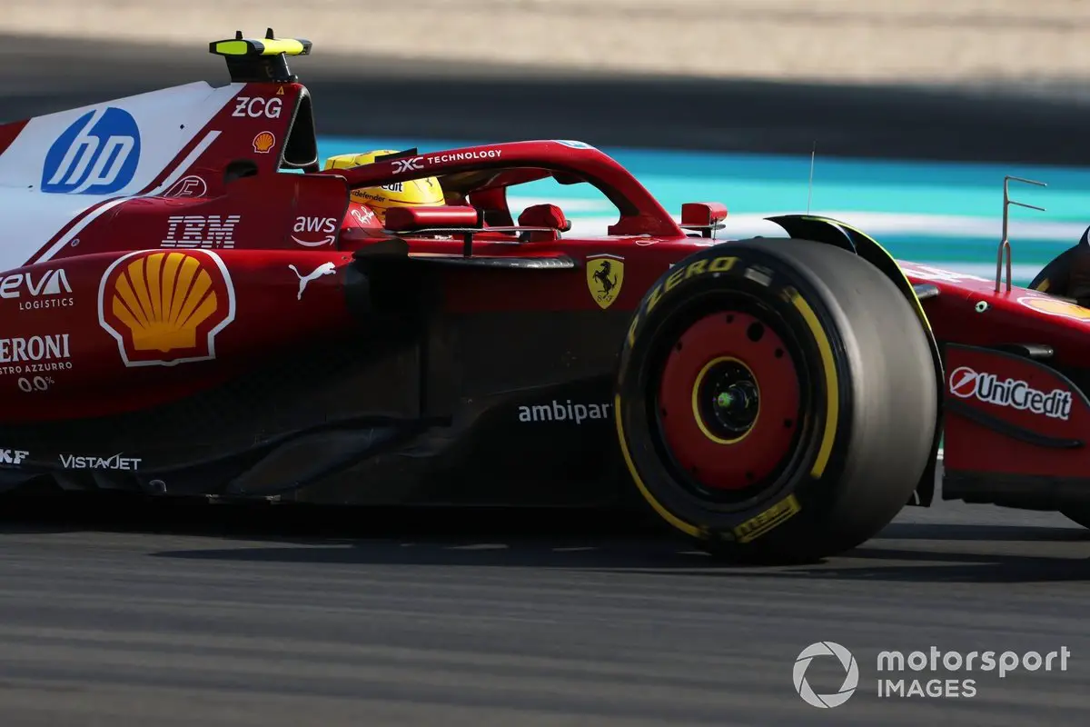 Lewis Hamilton with Ferrari