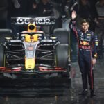 Red Bull Racing's RB21 with Max Verstappen