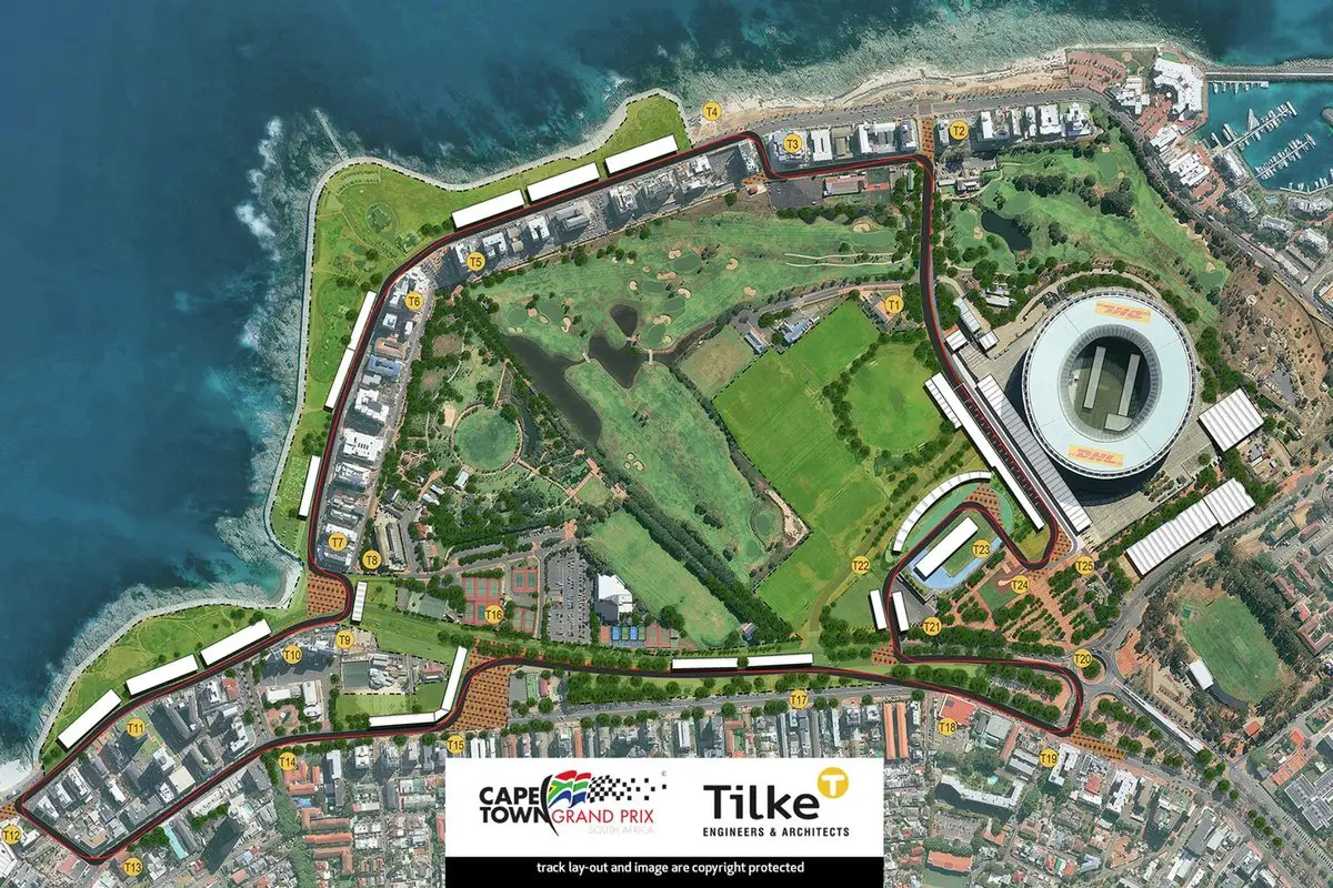 2021 Cape Town Grand Prix Track Layout