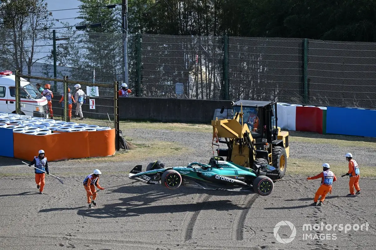 Aston Martin Racing Crash Involving Fernando Alonso