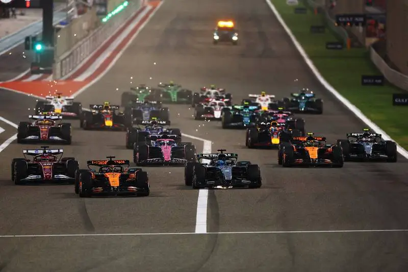 Charles Leclerc (Ferrari), Lando Norris (McLaren), Oscar Piastri (McLaren), George Russell (Mercedes)