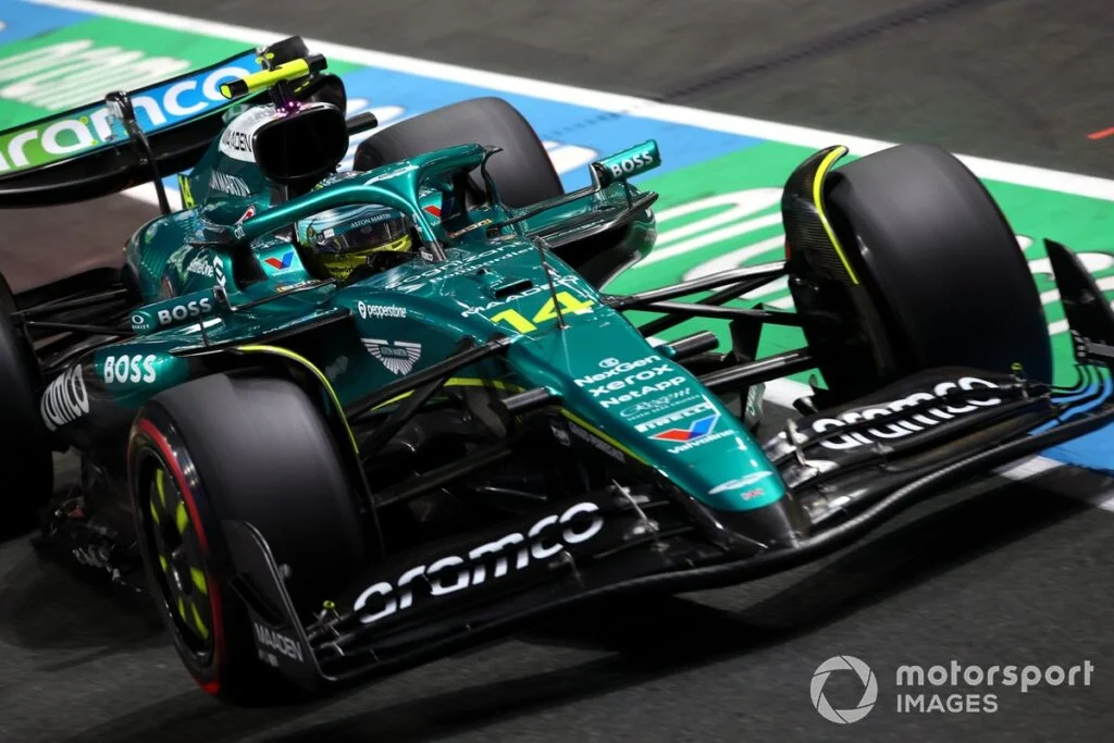 Fernando Alonso with Aston Martin Racing
