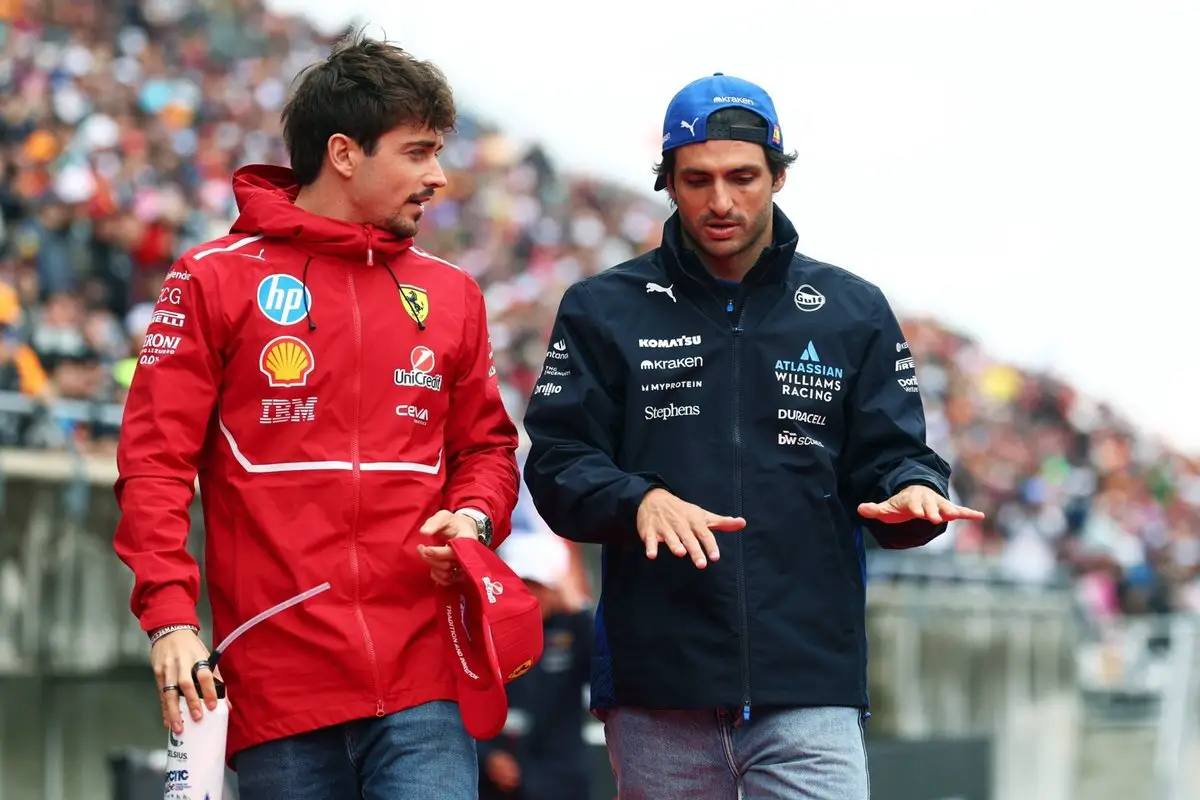 Ferrari's Charles Leclerc versus Williams' Carlos Sainz