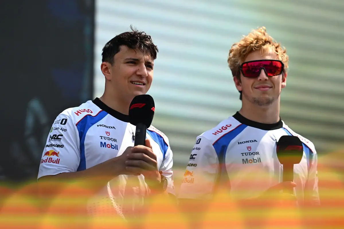 Isack Hadjar and Liam Lawson with Racing Bulls