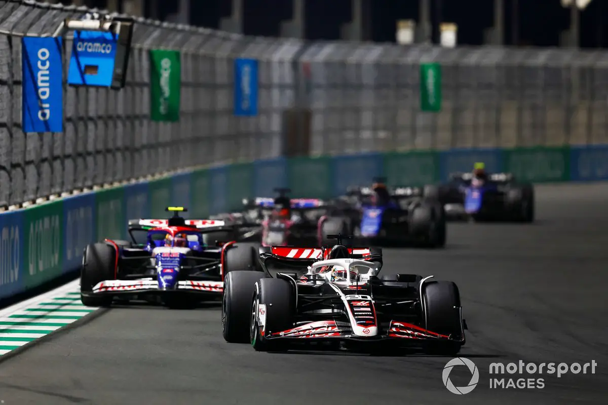 Kevin Magnussen with Haas VF-24