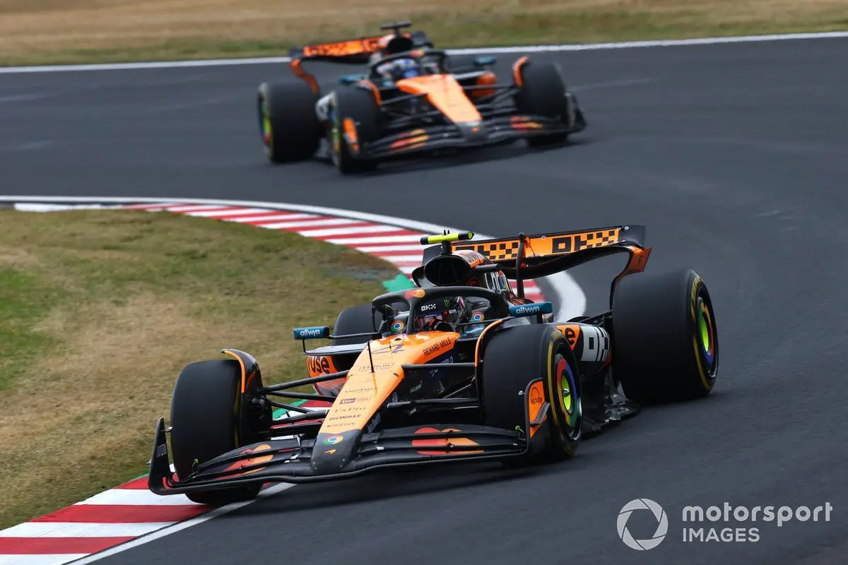 Lando Norris and Oscar Piastri, both associated with McLaren