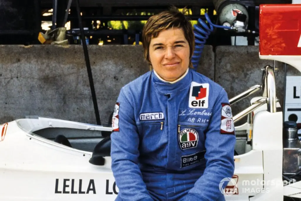 Lella Lombardi Poses on March 751 Ford