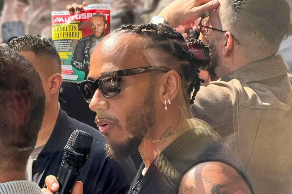 Lewis Hamilton, Ferrari at the Launch of Fanatics Store in London