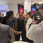 Lewis Hamilton at Ferrari's London Store Launch