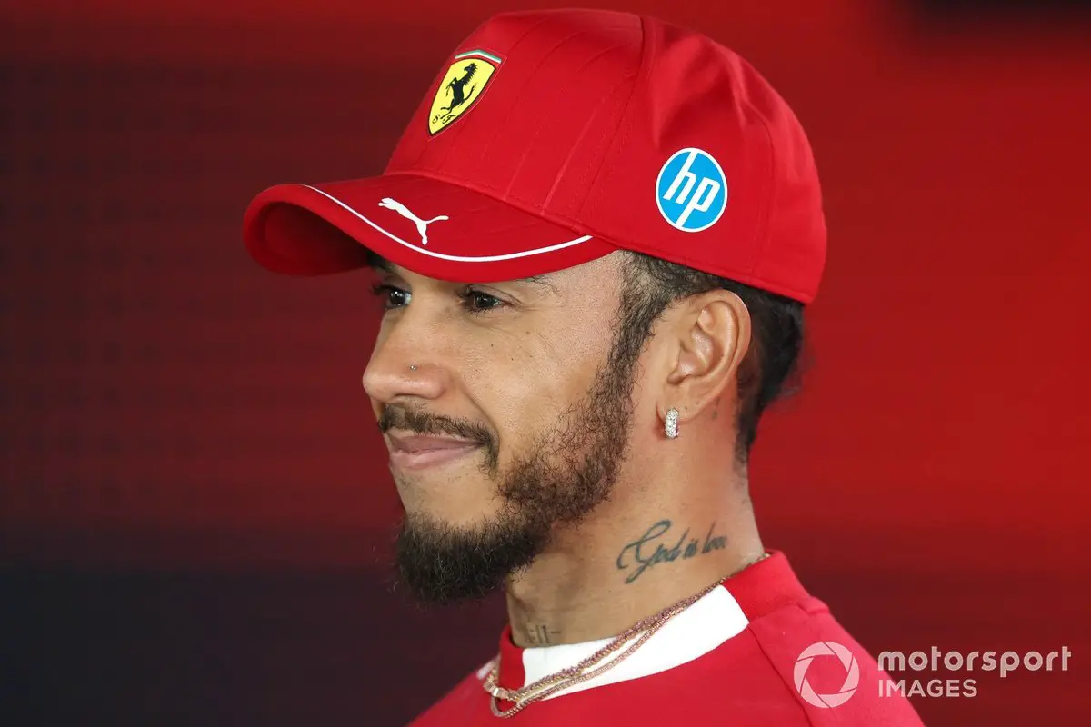 Lewis Hamilton with Ferrari