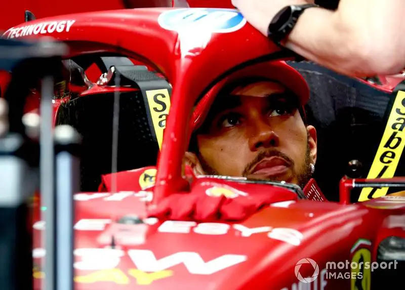 Lewis Hamilton with Ferrari