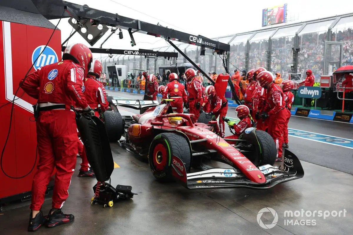 Lewis Hamilton with Ferrari