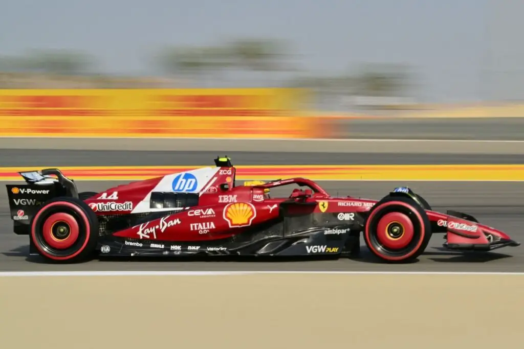 Lewis Hamilton with Ferrari