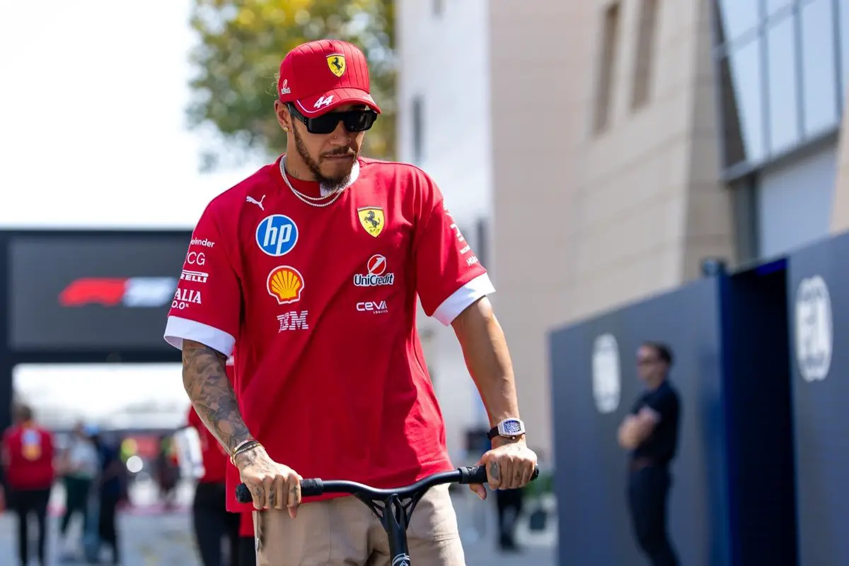 Lewis Hamilton with Ferrari