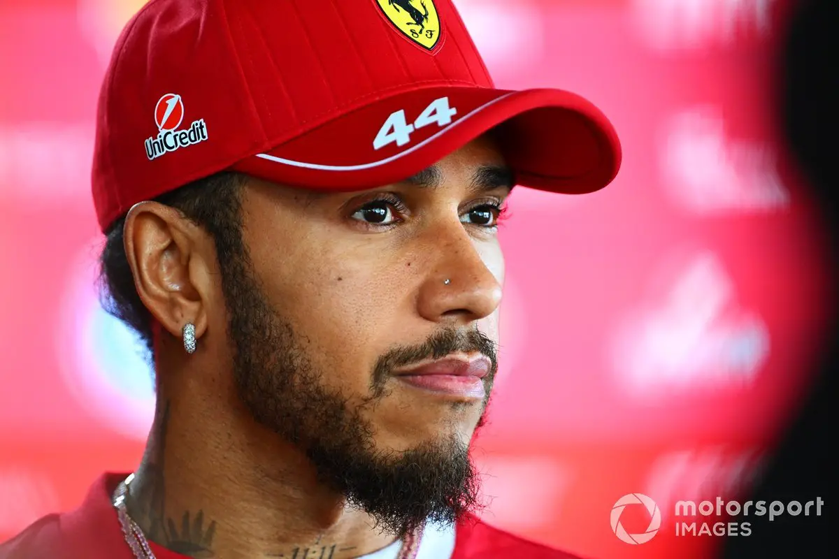 Lewis Hamilton with Ferrari