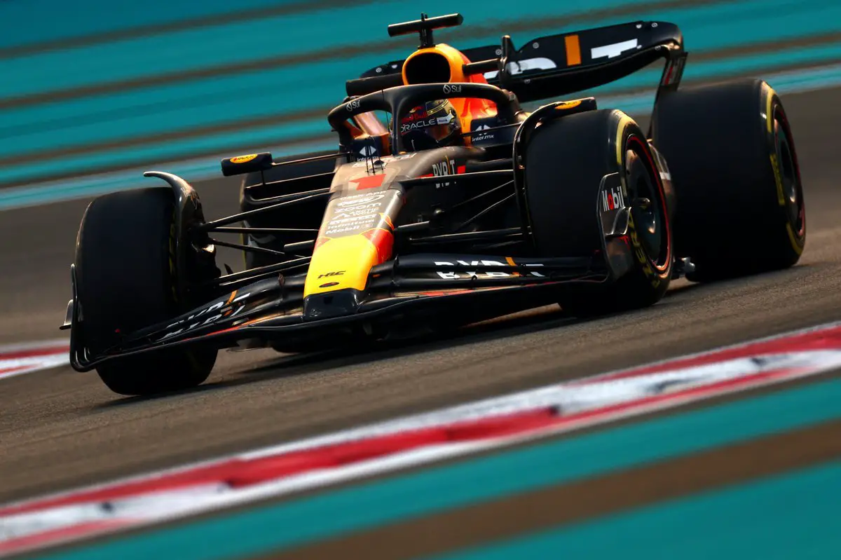 Max Verstappen with Red Bull Racing's RB19