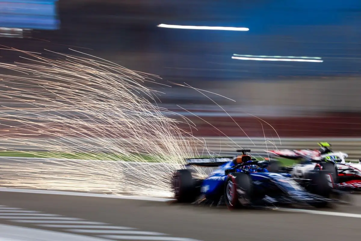 Oliver Bearman with Haas F1 Team and Alexander Albon at Williams