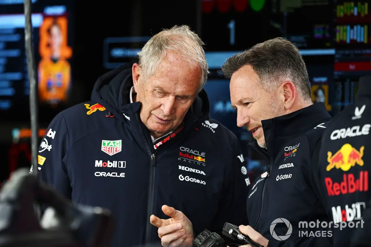 Red Bull Racing Team Members: Christian Horner and Helmut Marko