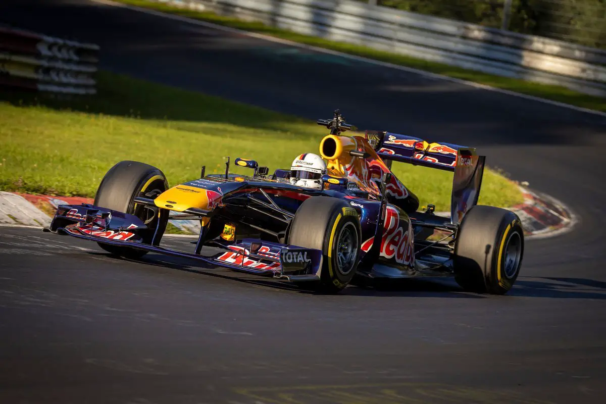 Sebastian Vettel with Red Bull RB 7