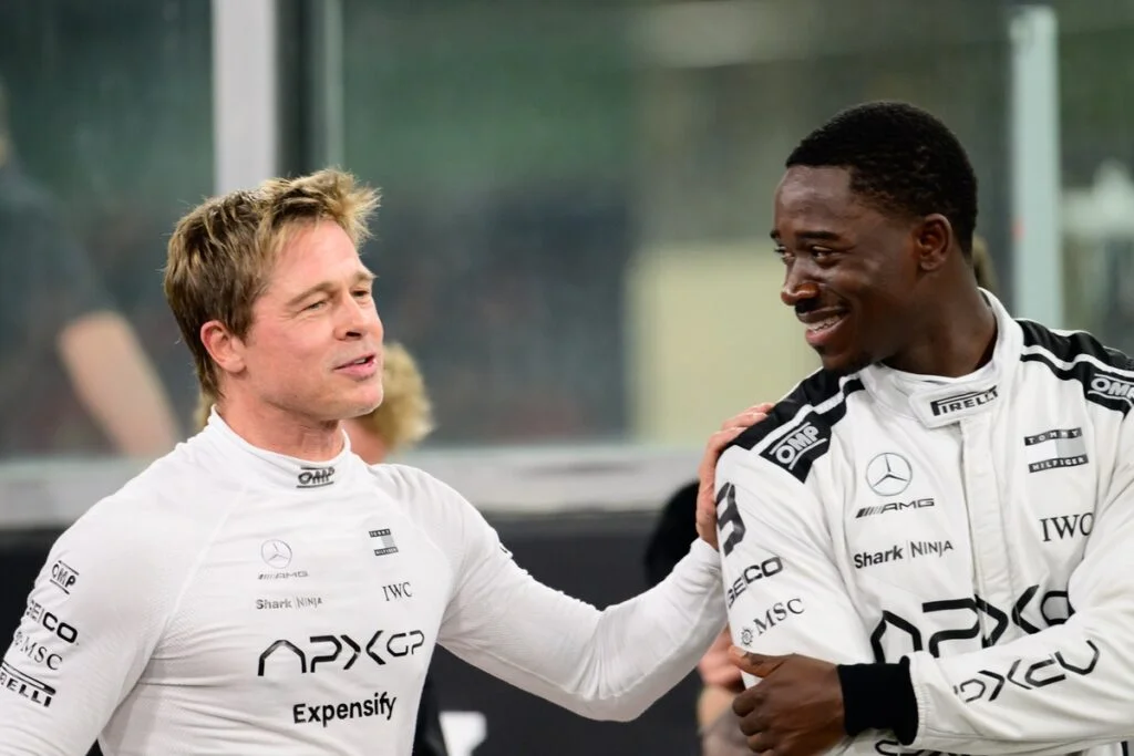 Brad Pitt and Damson Idris Image