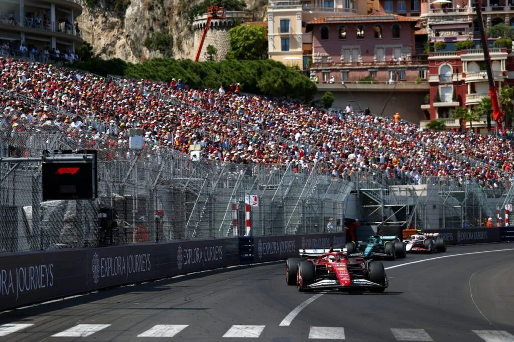 Charles Leclerc (Ferrari), Lance Stroll (Aston Martin Racing), Oliver Bearman (Haas F1 Team)