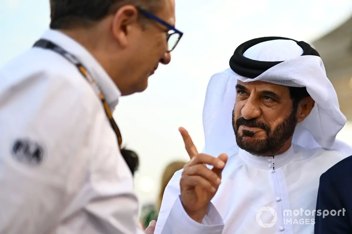 FIA President Mohammed ben Sulayem with Single Seater Director Nikolas Tombazis