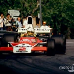 Jochen Mass with McLaren M23-Cosworth