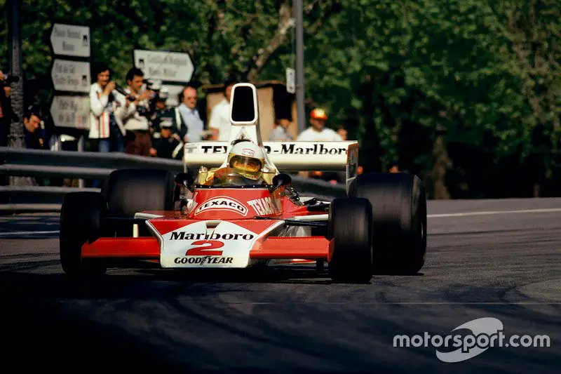 Jochen Mass with McLaren M23-Cosworth