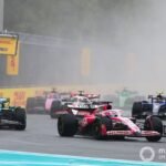 Lance Stroll (Aston Martin), Esteban Ocon (Haas), Carlos Sainz (Racing Bulls), and Isack Hadjar - Williams Race