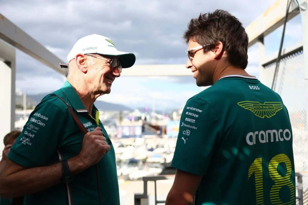 Lance Stroll with Aston Martin Racing, under the leadership of Adrian Newey as CTO