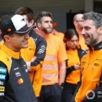 Lando Norris (McLaren) with Andrea Stella (McLaren)
