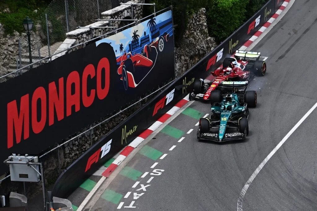 Leclerc (Ferrari) vs. Stroll (Aston Martin Racing)