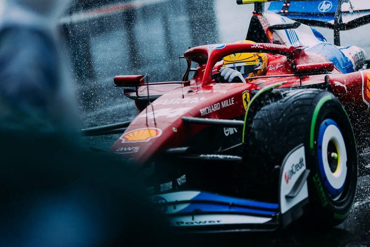 Lewis Hamilton with Ferrari