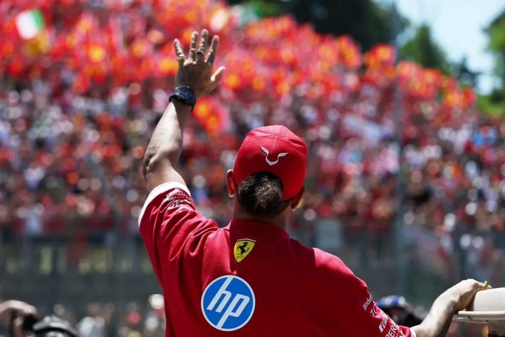 Lewis Hamilton with Ferrari