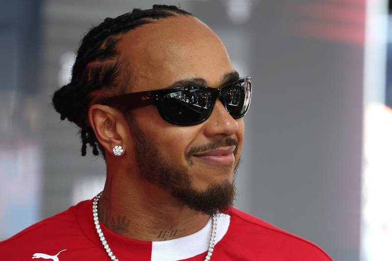 Lewis Hamilton with Ferrari