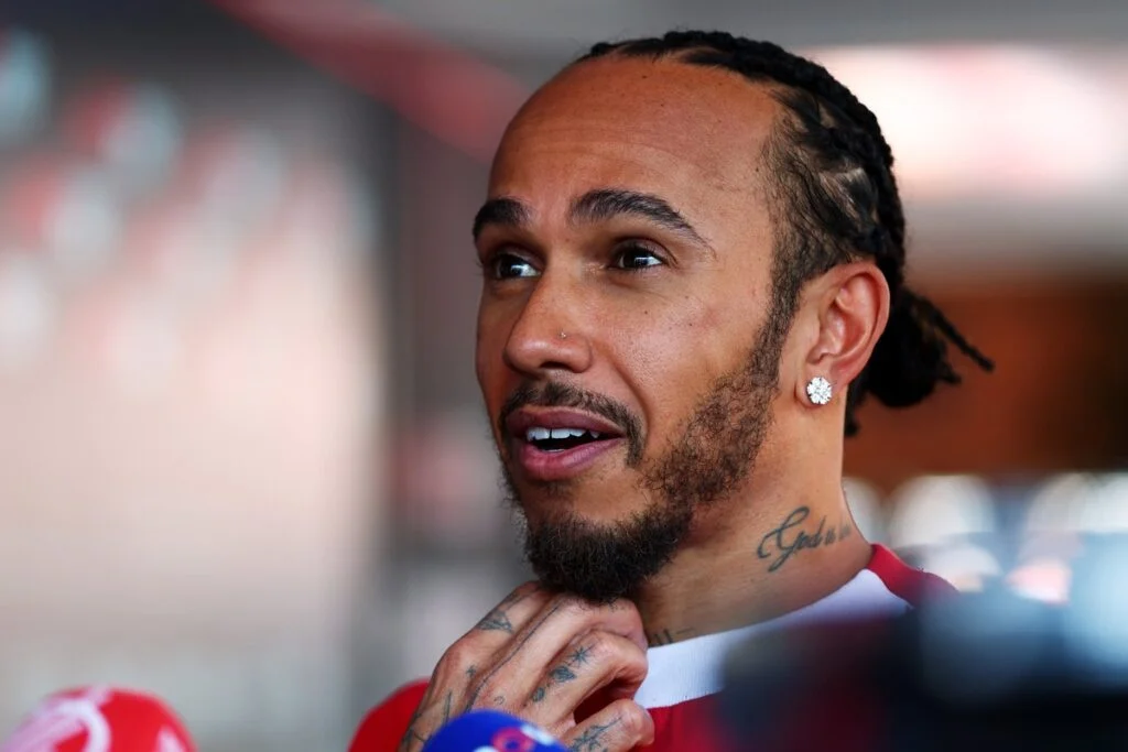 Lewis Hamilton with Ferrari