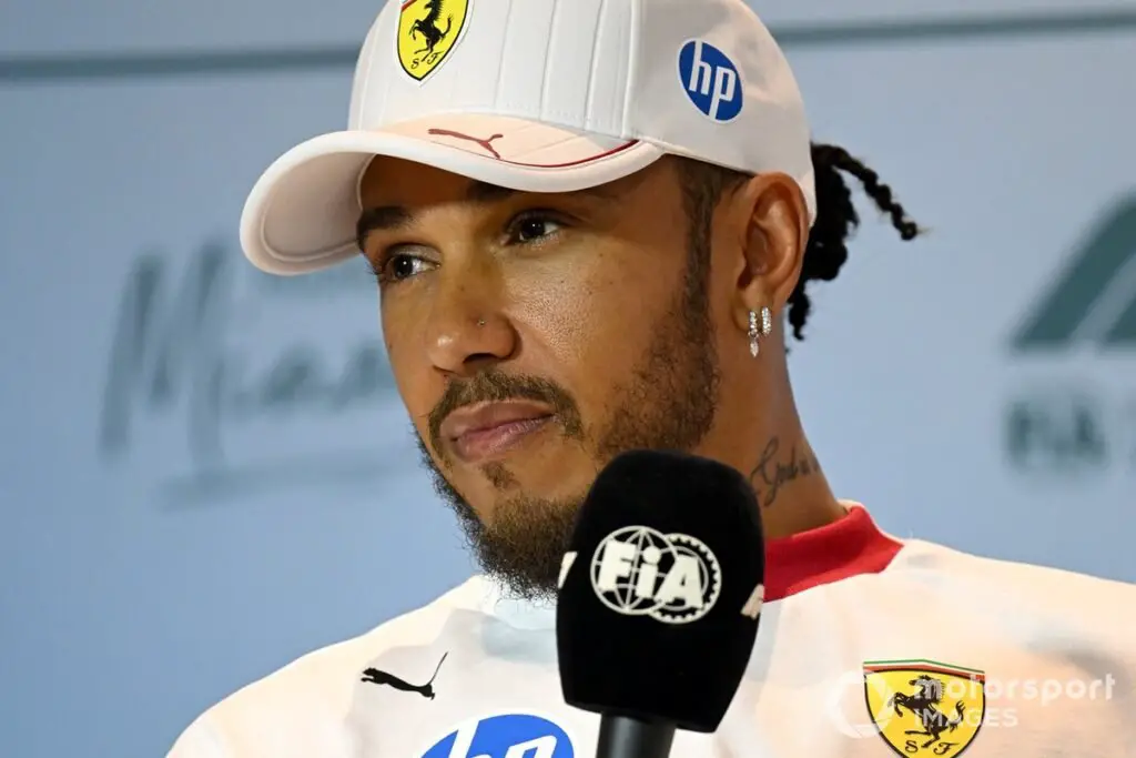 Lewis Hamilton with Ferrari