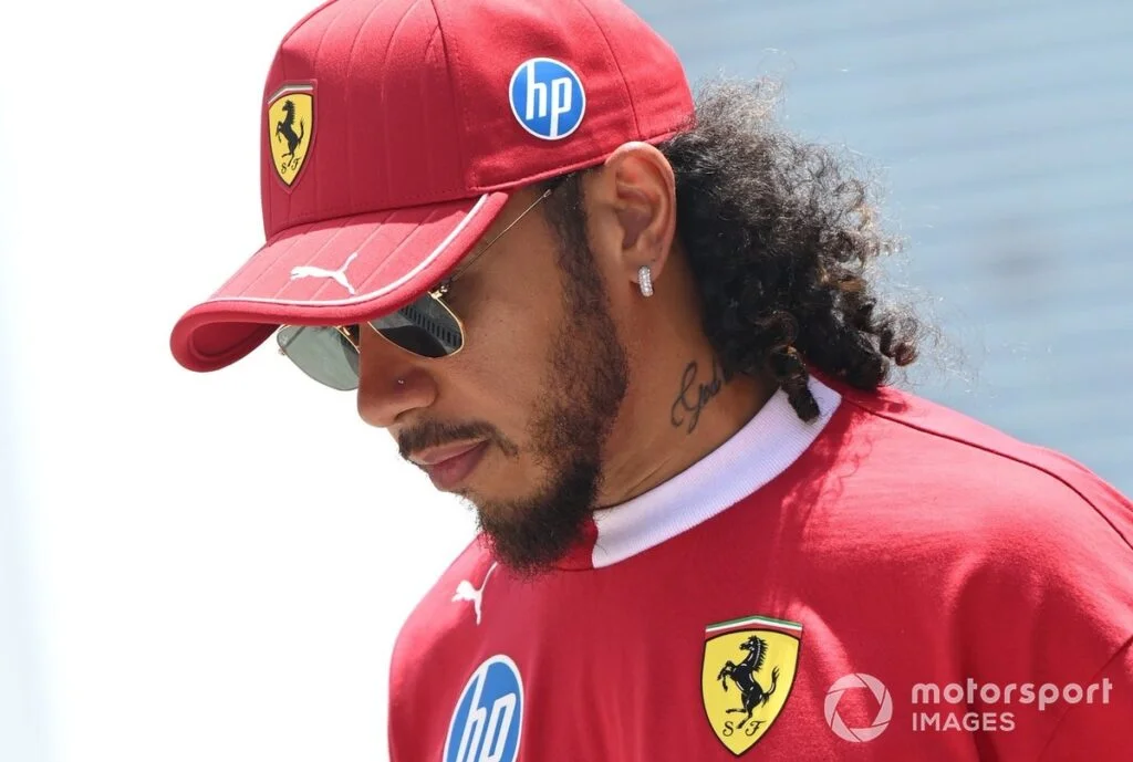 Lewis Hamilton with Ferrari