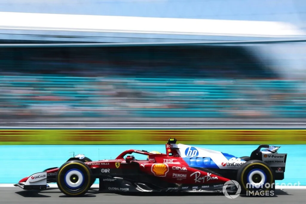 Lewis Hamilton with Ferrari