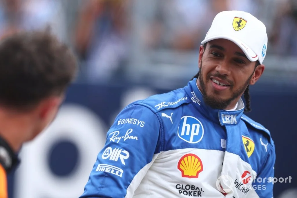 Lewis Hamilton with Ferrari