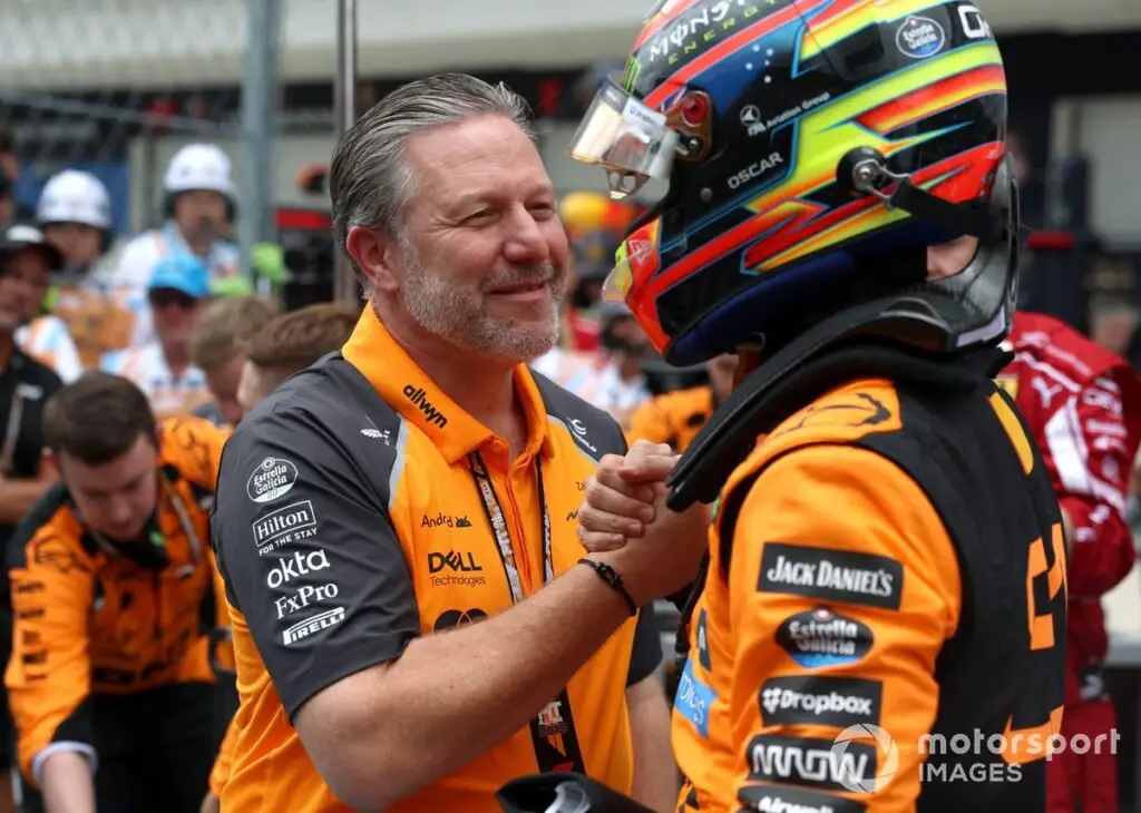 McLaren's Oscar Piastri and Zak Brown Discuss Plans
