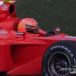 Michael Schumacher with Ferrari F2001