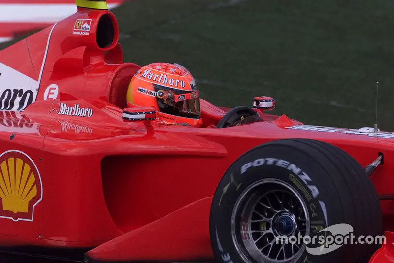 Michael Schumacher with Ferrari F2001