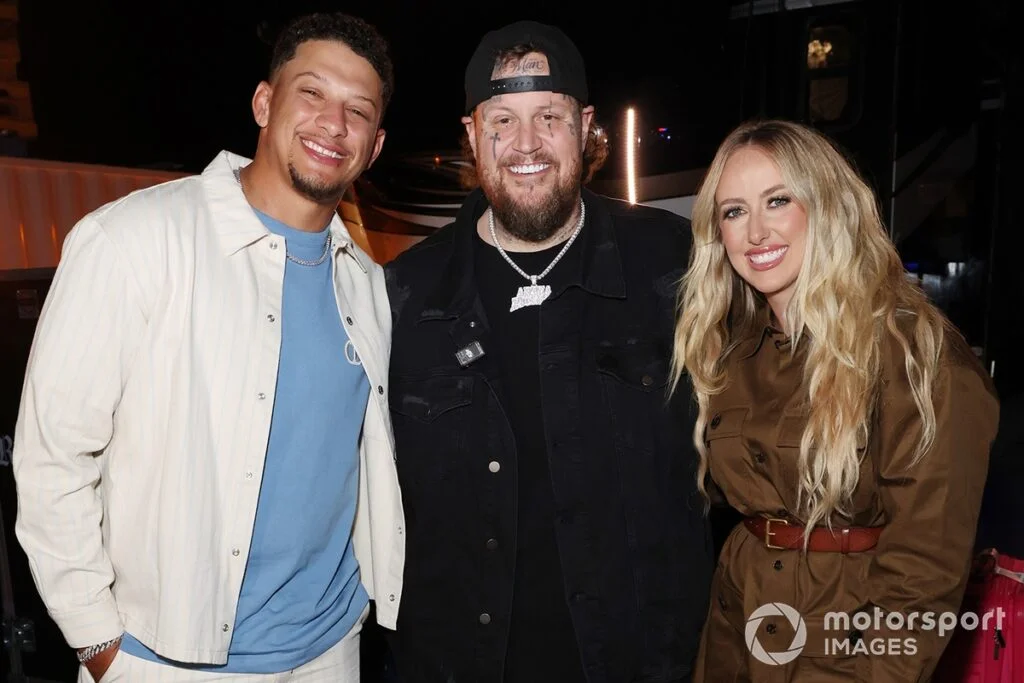 Patrick Mahomes, Jelly Roll, and Brittany Mahomes Trio