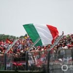 Supporters cheer for Scuderia Ferrari
