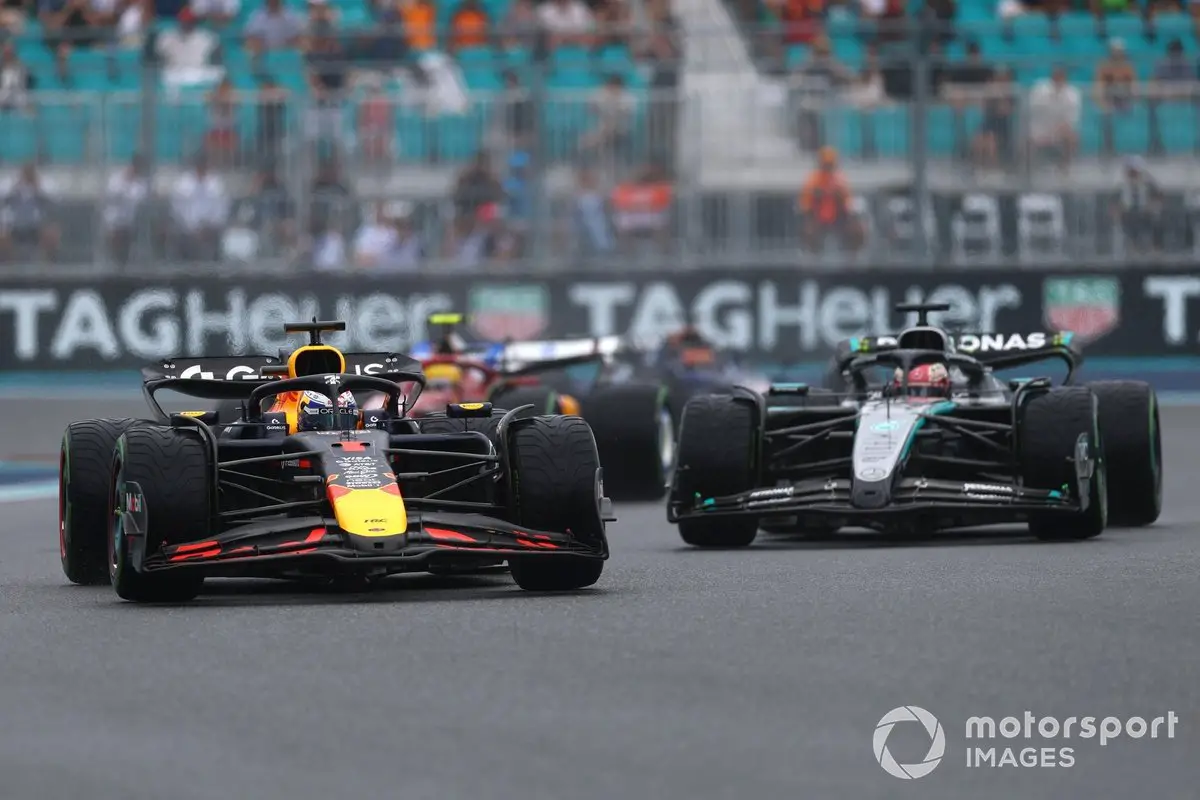 Verstappen (Red Bull) vs Russell (Mercedes)