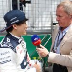 Yuki Tsunoda Discusses with Martin Brundle Pre-Race